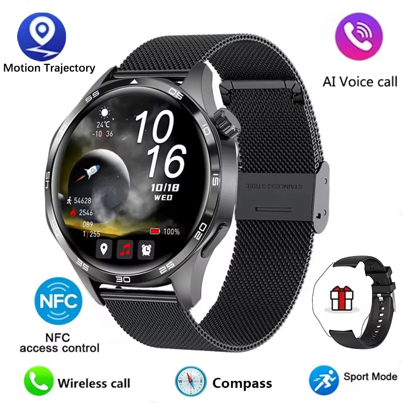 Watch 5 PRO Smart Watch Men Watch 5 AMOLED HD Screen Bluetooth Call GPS Trajectory NFC Heart Rate Compass Smartwatches 2024 New