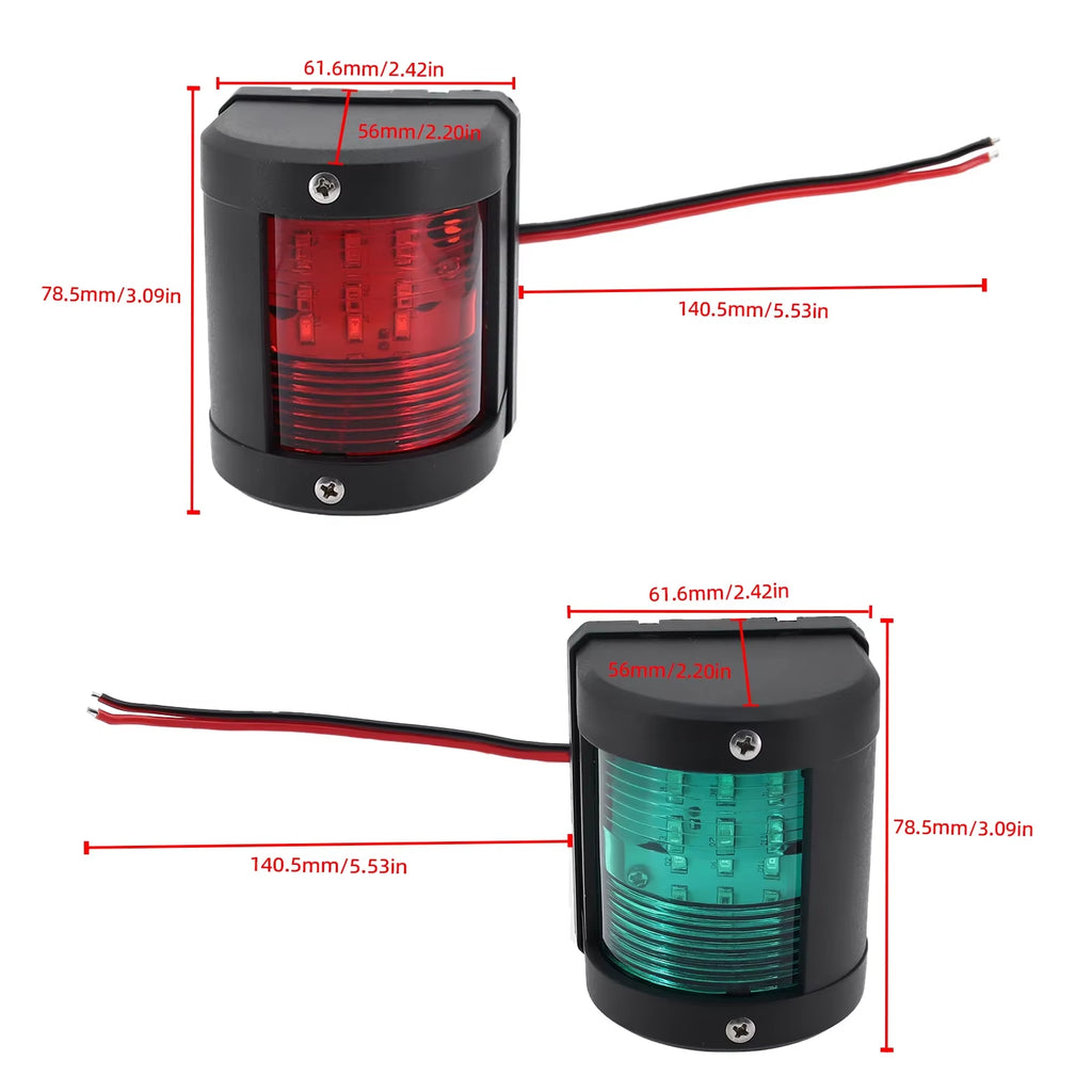 IP66 Waterproof LED Navigation Signal Light Marine Boat Yacht Accessories Marine Navigation Signal Lights 12V/24V