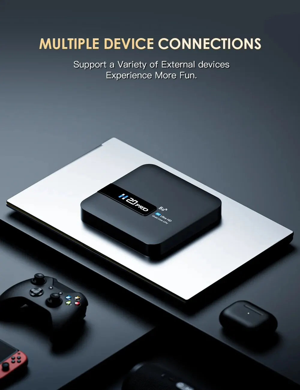 H20PRO Smart TV Box Wifi6 Android 10 6K 4K 3D Media Player TV Box Android 2.4G&5G WIFI Very Fast 1080P Set Top Box