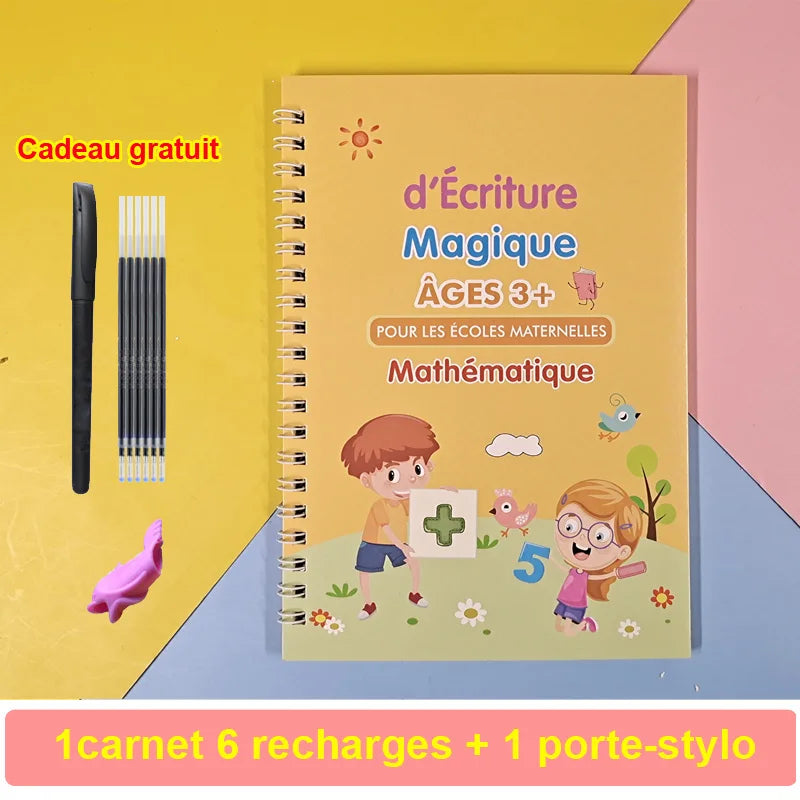 Reusable Magic Copybook Drawing Toys for Children Montessori Pen Control Training Writing Sticker Learning Educational Toy Kids