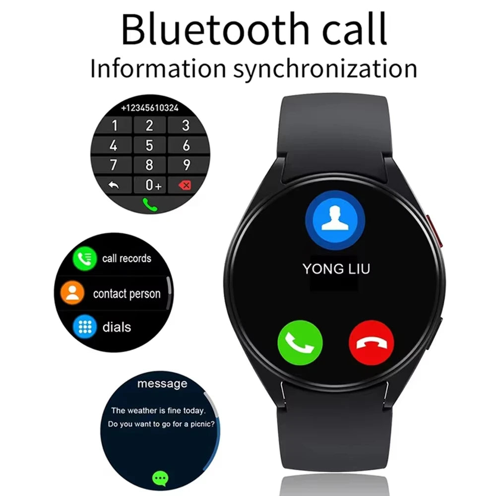 New Smart Watch 6 Men and Woman 1.44 Inch Screen Bluetooth Call Heart Rate Health Monitoring for Sunxing Wacthes 6 Pro Updates