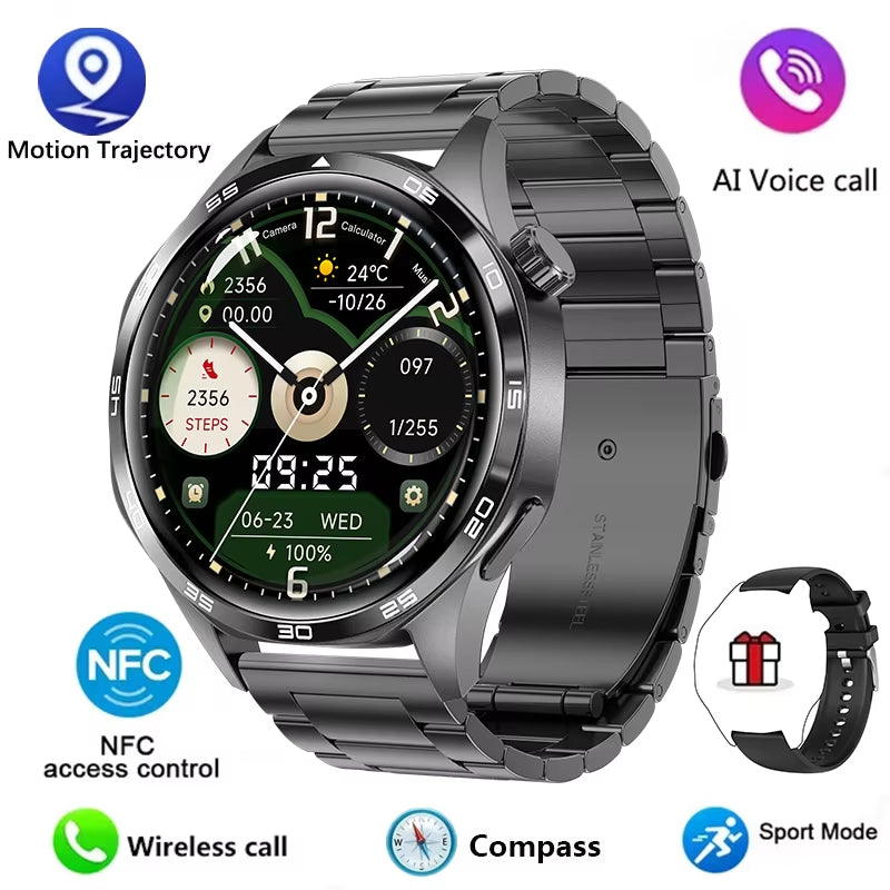 Watch 5 PRO Smart Watch Men Watch 5 AMOLED HD Screen Bluetooth Call GPS Trajectory NFC Heart Rate Compass Smartwatches 2024 New